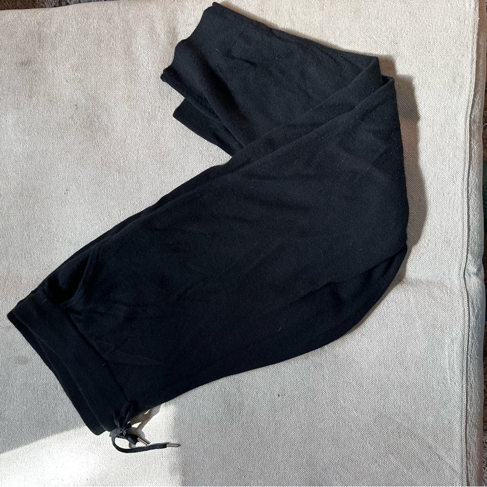 Quince Black Cashmere Knit Pants